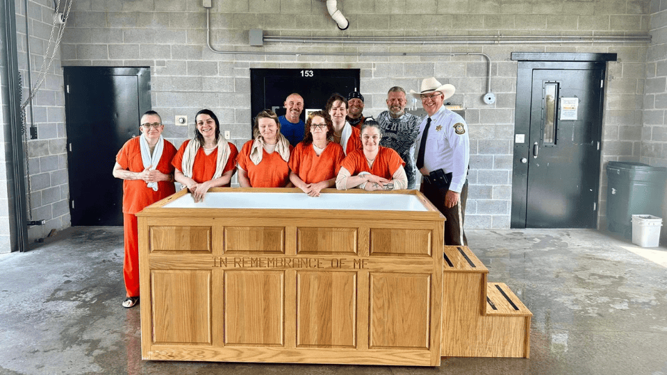 Baptisms Last Weekend at the St. Francois County Jail