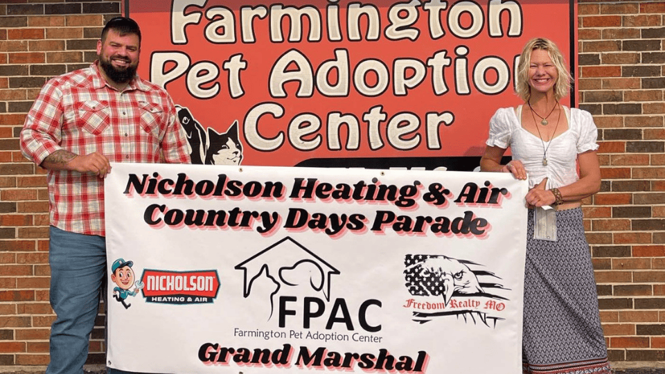 Farmington Pet Adoption Center Voted 2025 Country Days Parade Grand Marshal