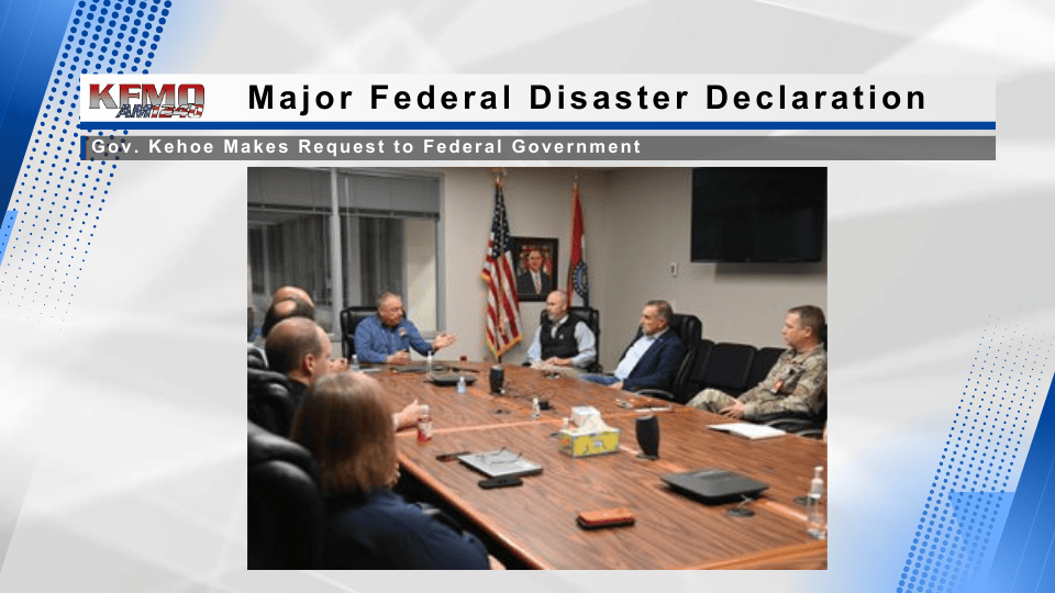 Governor Kehoe Requests Major Federal Disaster Declaration for 26 Missouri Counties