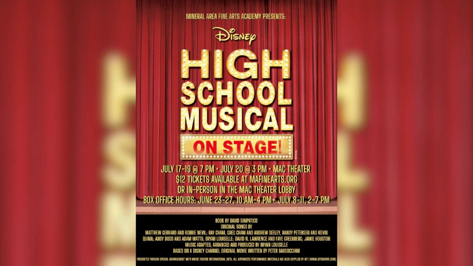 Mineral Area Fine Arts Academy Presents Disney's High School Musical On Stage Next Week