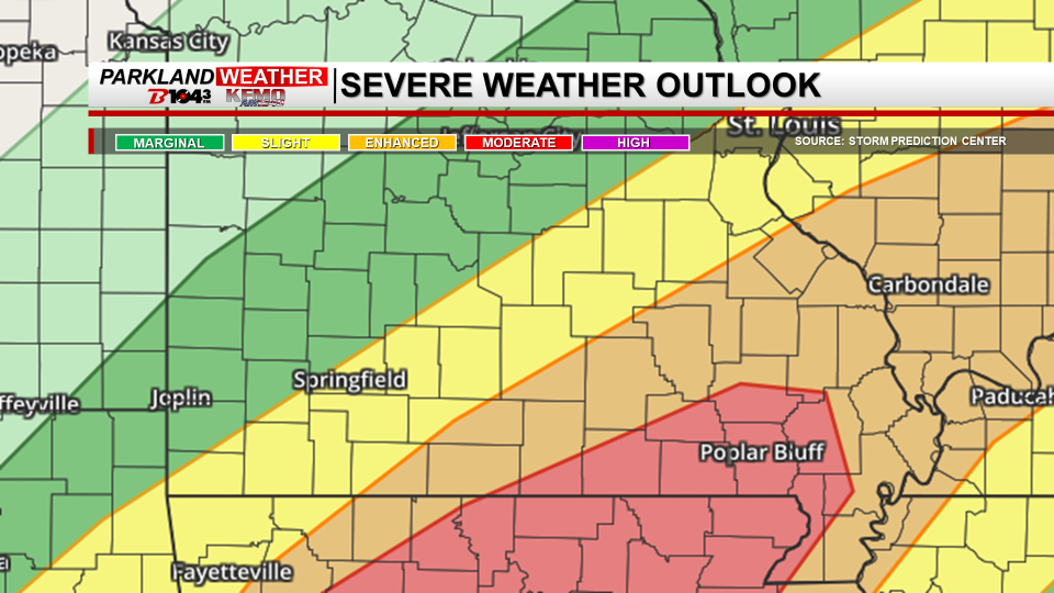 Multiple Threats of Severe Weather and Flooding Across Southeast Missouri Through Saturday